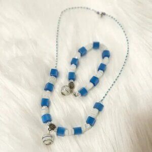 J1 - Elegant Glass Crystal Bead Bracelet and Necklace Set